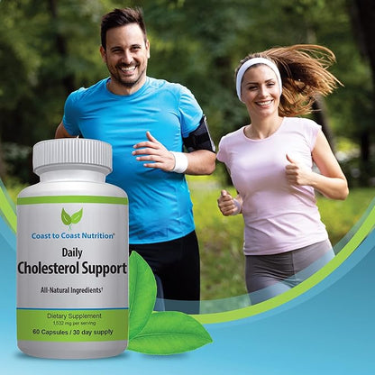 Cholesterol Support Supplement - Support Cardiovascular & Artery Performance, Target Bad LDL Levels & Plaque Calcium Buld-Up - Promote Circulation & Blood Flow - 60 Capsules