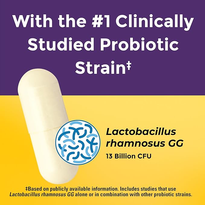 Nature Made Probiotics for Digestive Health Extra Strength 15 Billion CFU from Live Cultures, Probiotics for Women and Men, 30 Probiotic Capsules, 30 Day Supply