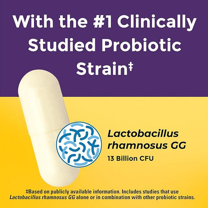 Nature Made Probiotics for Digestive Health Extra Strength 15 Billion CFU from Live Cultures, Probiotics for Women and Men, 30 Probiotic Capsules, 30 Day Supply