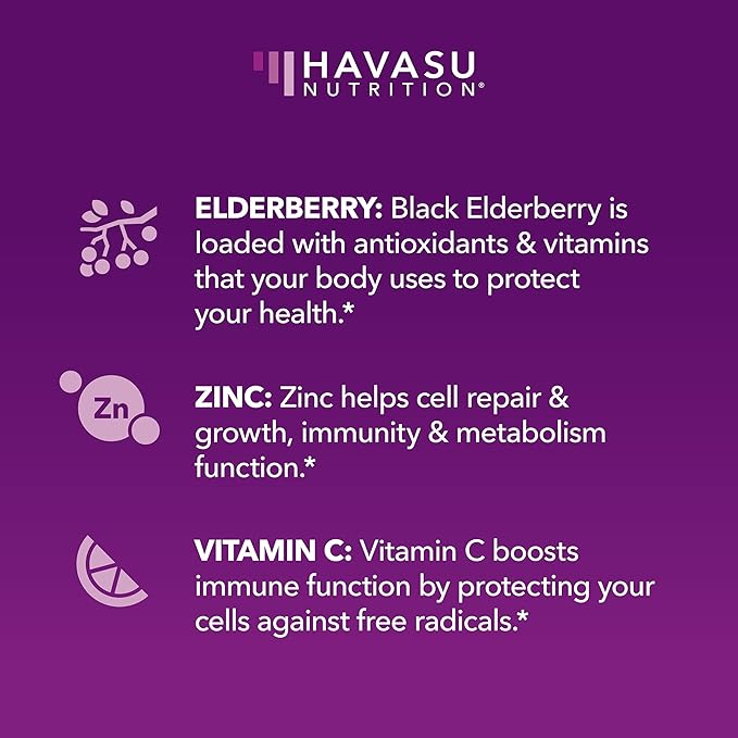 Sambucus Elderberry Gummies for Adults - Immune Support Supplement with Vitamin C and Zinc - Enhanced Formula for Daily Defense - 60 Count, 1 Month Supply, Berry Flavor - Convenient Wellness