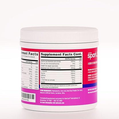 AdvoCare Spark Vitamin & Amino Acid Supplement - Focus & Energy Drink Powder Mix with Vitamin A, B-6, C & E - Also Includes L-Carnitine & L-Tyrosine - Fruit Punch - 10.5 oz