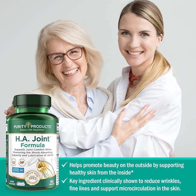 Purity Products Flexuron Joint Formula + H.A. Joint Flexuron (Krill Oil, Low Molecular Weight Hyaluronic Acid, Astaxanthin) - HA Joint (BioCell Collagen, Boswellia Serrata, Quercetin, H.A. + More)
