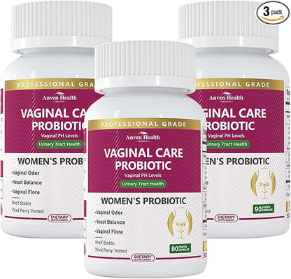 Vaginal Probiotics for Women - 60 Billion Womens Probiotic for Vaginal Flora, Odor, Yeast, Gut & Digestive Health with Saffron, Lecithin, Cranberry & Olive Leaf Extracts | 270 Veggie Caps