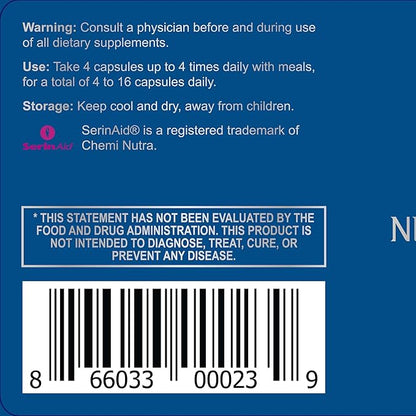 Thrivous Alpha - Enhance Brain & Nerve Function for Better Aging - Advanced Natural Nootropic Supplement: Alpha GPC, ALCAR, R Alpha Lipoic Acid, Ginkgo, SerinAid Phosphatidylserine - 120 Capsules