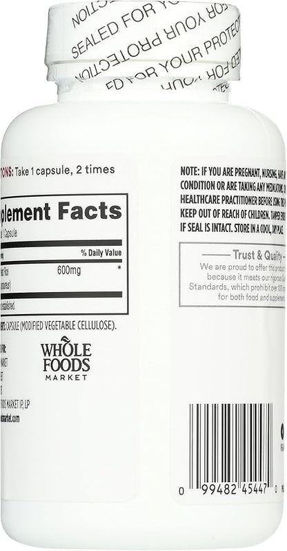 Whole Foods Market, Red Yeast Rice 600mg, 120 CT