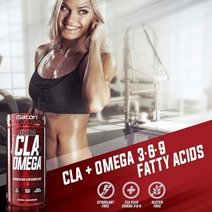 iSatori L-Carnitine LS3 Pink Lemonade 1500mg (32 Servings) & iSatori Ultra CLA (90 Softgels)