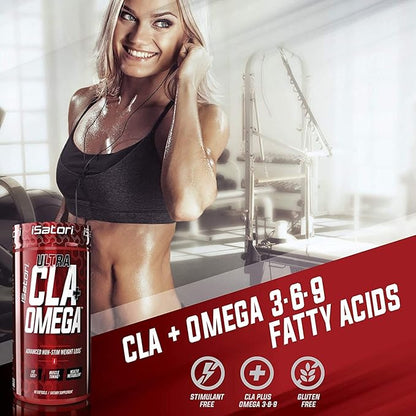iSatori L-Carnitine LS3 Pink Lemonade 1500mg (32 Servings) & iSatori Ultra CLA (90 Softgels)