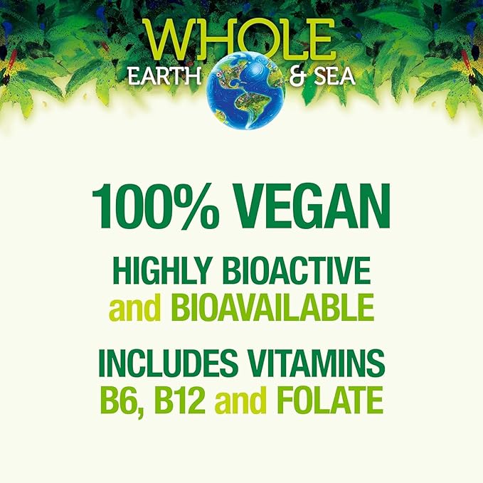 Natural Factors Whole Earth & Sea, Women's Prenatal Multivitamin and Mineral, Whole Food Supplement, Vegan, 60 Tablets