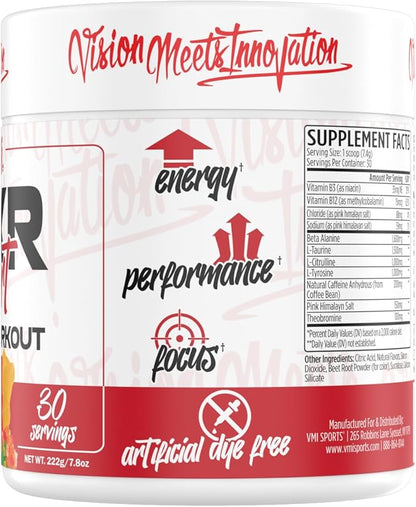 K-XR Sport Pre-Workout Powder | Energy – Performance – Focus and Pumps | Maximum Absorption Formula | Great Taste for Men & Women | 30 Servings (30 Servings, Gummy Bear)