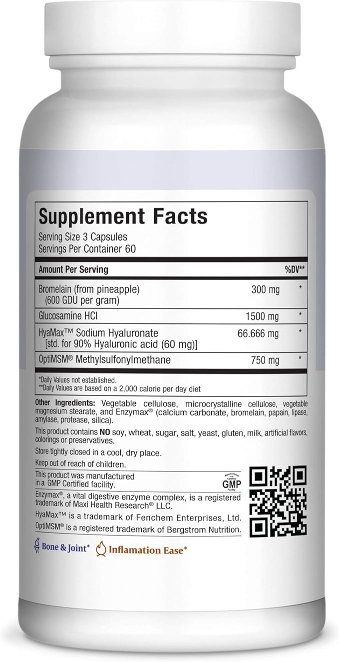 Maxi Health Premium Glucosamine Complex, 180 Count