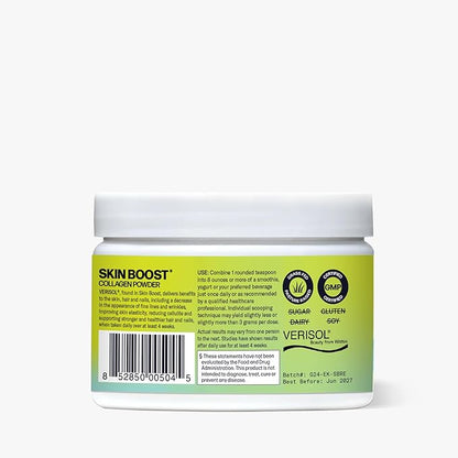 Sparkle Skin Boost No Flavor Verisol Collagen Peptides Protein Powder Vitamin C Supplement Drink, 2.8oz