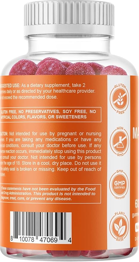 Vitamatic Magnesium Gummies & Melatonin Gummies Combo - 60 Count Each