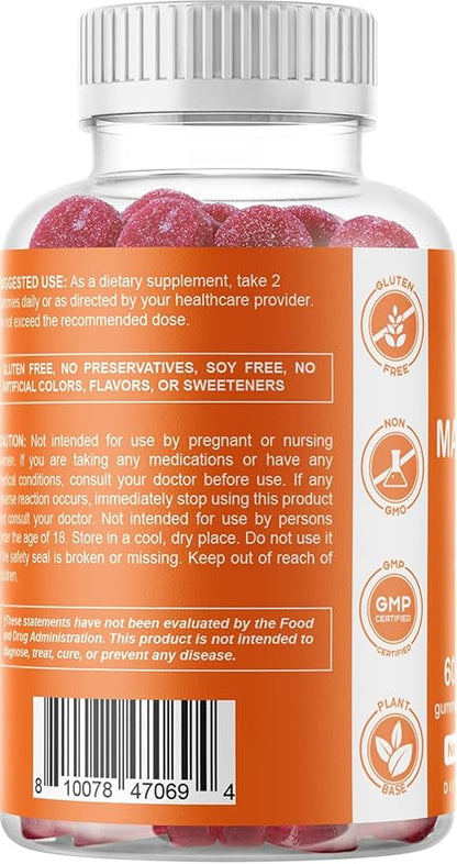 Vitamatic Magnesium Gummies & Melatonin Gummies Combo - 60 Count Each