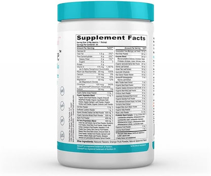 Greens First MenoSolve Plus Probiotics Powder - Natural Relief for Menopause Symptoms - Non-GMO/Dairy-Free/Soy-Free - with Red Clover Flower, Magnesium & Moringa Leaf (30 Servings)