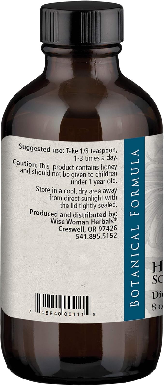 Wise Woman Herbals – Hawthorn Berry Solid Extract - Extra Strength 4:1 Liquid Extract - Alcohol-Free - for Cardiovascular Health and Heart Function - 8 oz