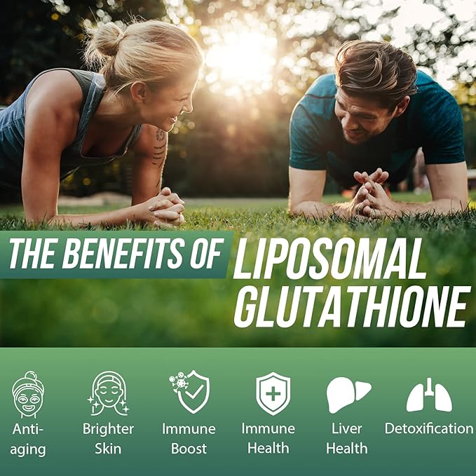 Liposomal Glutathione 1500 MG, Superior Absorption, Liquid Glutathione Supplement, Powerful Antioxidant, Liver Detox, Immune Enhancer, Soy-Free, Non-GMO, Vegan & Gluten Free, 2.02 fl.oz
