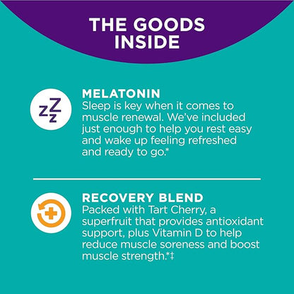 OLLY Lovin' Libido Capsules for Women, Boost Desire, Maca & Damiana, 20 Day Supply + Muscle Recovery Sleep Gummies, Melatonin, Tart Cherry, 20 Day Supply