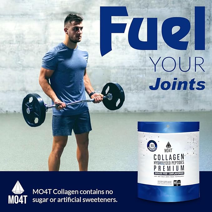 MO4T Collagen Peptides- Grass-Fed Collagen- Hydrolyzed Collagen Powder- Unflavored- 2 Pounds Collagen- Colageno 2 libras - Colageno Hidrolizado