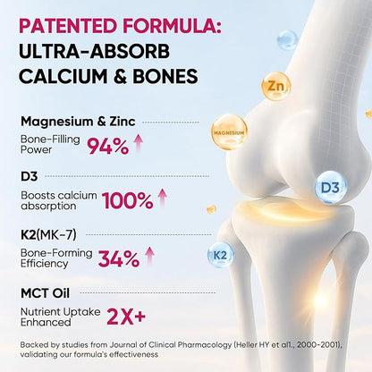 Venture Pal Vitamin D3 10000 IU Drops Plus K2 200 mcg with Magnesium, MCT Oil, Zinc, Vitamin D Liquid |Maximum Absorption for Bone, Mood & Immune Health (Raspberry, 2 Fl Oz)
