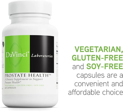 DAVINCI Labs Prostate Health - Helps to Support Prostate, Urinary & Men's Health with Saw Palmetto, Zinc, Green Tea Extract & More* - 60 Vegetarian Capsules (30 Servings)