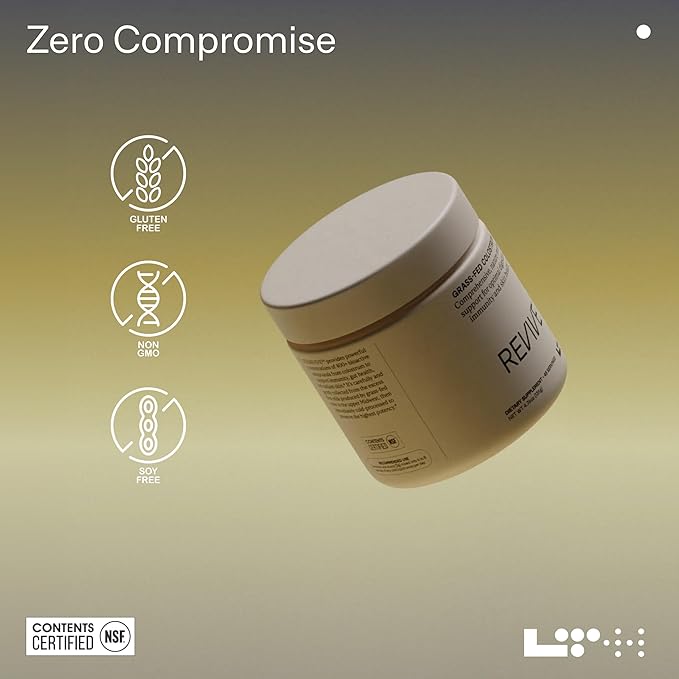 LTH Revive Grass-Fed Colostrum Powder - Trusted by Life Time Fitness Members - Premium Colostrum Supplement - Supports Digestion, Skin & Immune Health - Sourced from First-Milking Colostrum - 4.83 oz