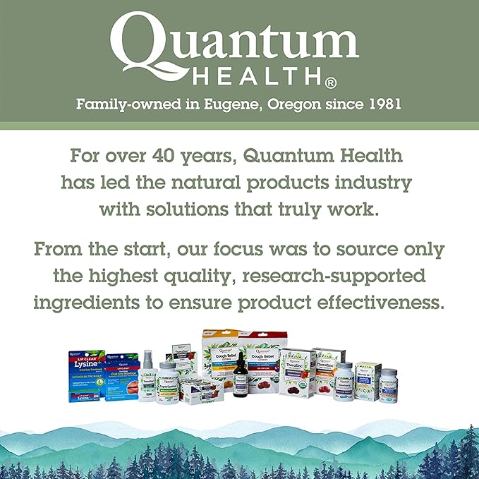 Quantum Health Super Lysine+ / Advanced Formula Lysine+ Immune Support with Vitamin C, Echinacea, Licorice, Propolis, Odorless Garlic (90 Tablets)