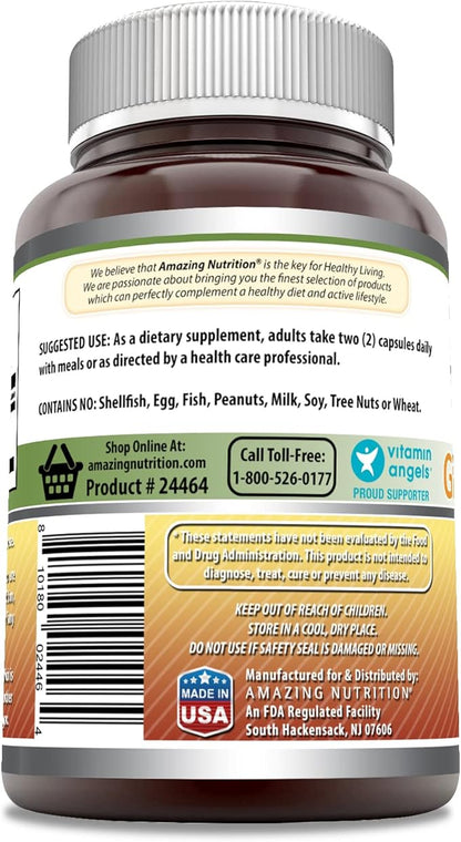 Amazing Formulas Ginseng Complex 1000mg of 4:1 Korean Ginseng Extract, 120 Capsules Supplement | Non-GMO | Gluten Free | Made in USA