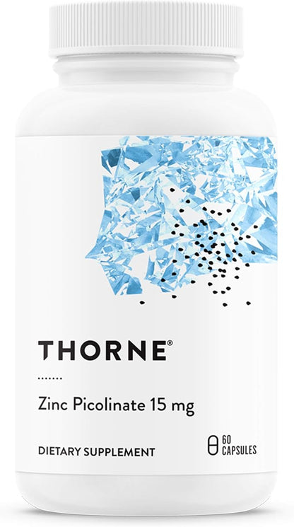 Thorne Immune Support Bundle: Zinc Picolinate and Vitamin C Capsules - 60 Servings