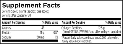 Collagen Complex - NSF Certified for Sport Collagen Peptides Powder - Collagen for Joints, Bone Strength, Skin Elasticity (13.8 oz)