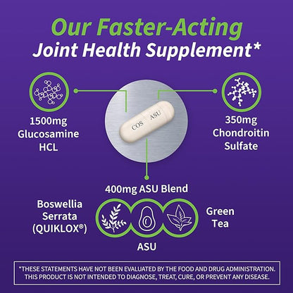 Nutramax Cosamin® ASU Joint Health Supplement with Glucosamine, Chondroitin & ASU for Men’s & Women's Joint Health, 230 Capsules