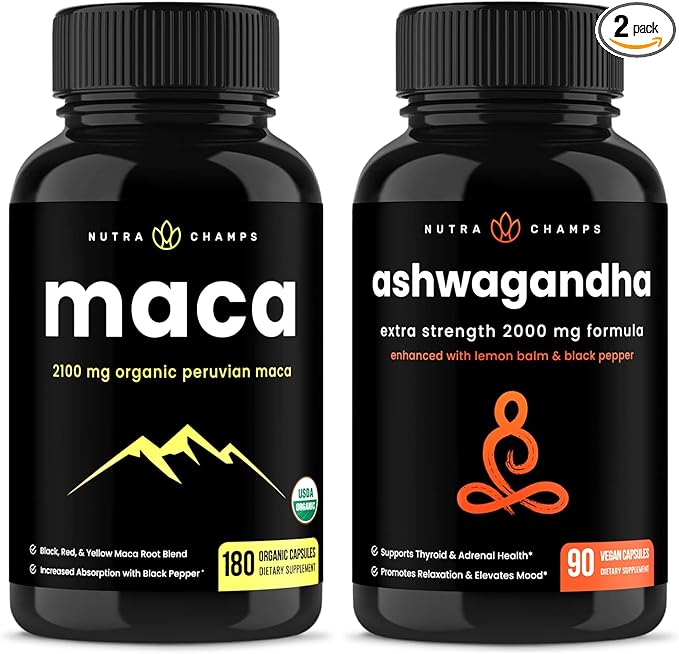 NutraChamps Maca and Ashwagandha Bundle