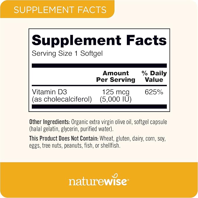 NatureWise Vitamin B12 1,000 mcg 150 Softgels & Vitamin D3 5000iu 360 Mini Softgels for Energy, Mental Clarity, Bone & Muscle Support