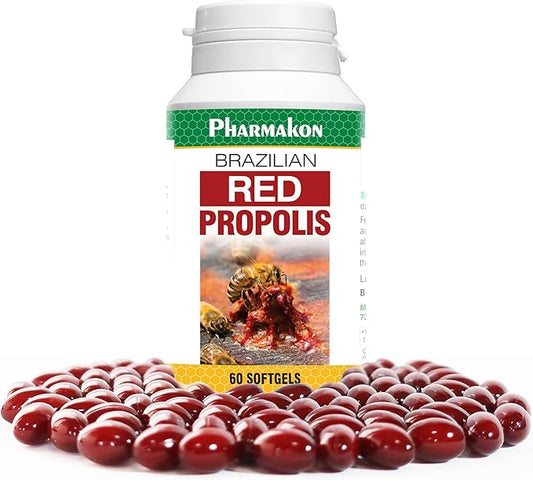 PHARMAKON Brazilian Red Propolis, Potent Extract Packed in Softgels