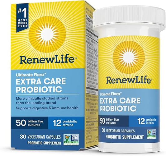 RENEW LIFE Ultimate Flora Extra Care Probiotic 50 Billion, 30 CT