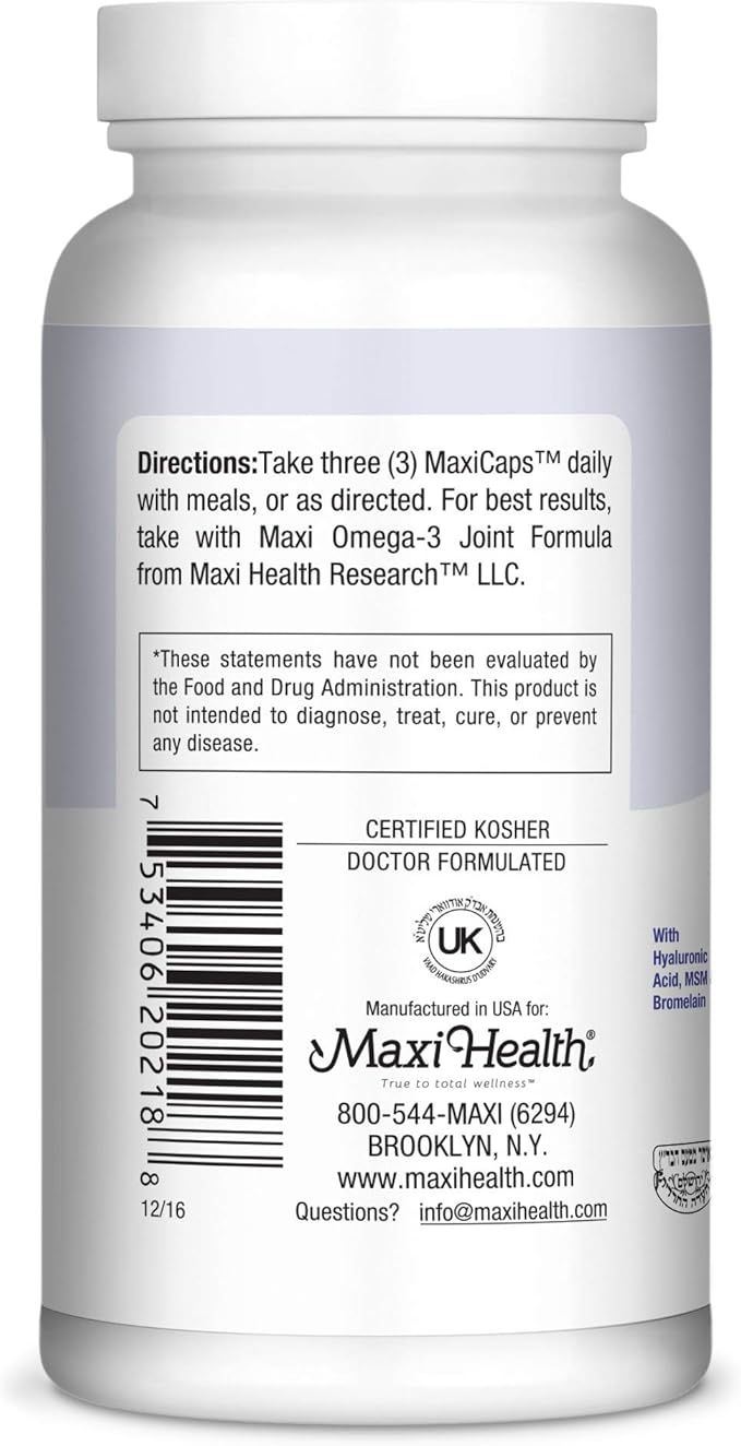 Maxi Health Premium Glucosamine Complex, 180 Count