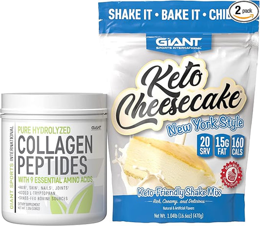 Keto Cheesecake and Collagen Peptides.