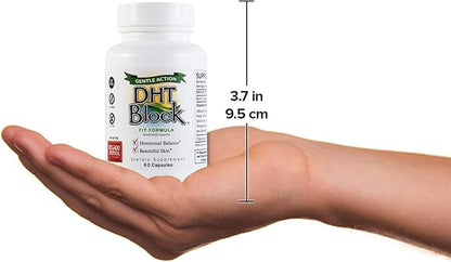 DHT Block - DHT Blocker Supplement for Skin, Acne, PCOS, Hair, and Hormonal Balance. Dim, Astragalus Root, Turmeric, Natural Ingredients. For Men and Women - 60 Vegan Capsules