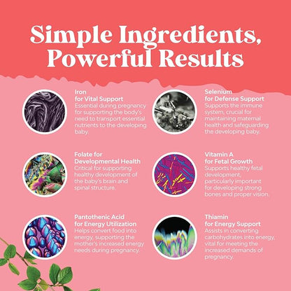 Natures Craft Vegan Prenatal Gummies for Women - Gummy Prenatal Vitamins for Women with Iron Folic Acid and Superfruit Blend - Chewable Vitamins Gummy Formula (Pineapple Mango) 40 Day Supply