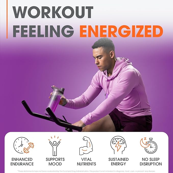 Genius Pre Caffeine-Free Pre Workout Boosted Energy, Focus, Performance Nootropic Formula AlphaSize, Citrulline Malate, CarnoSyn Beta Alanine Endurance, Stamina, Recovery, 20 Servings - Grape Limeade