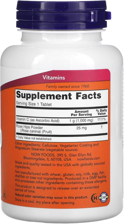 Now Foods Vitamin C-1000 Sustained Release - 100 Tablets