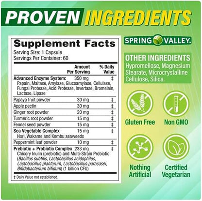 Advanced Digestive Enzymes, 60 Count