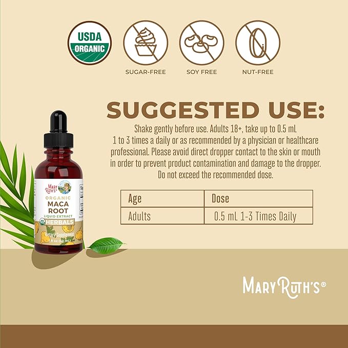 MaryRuth Organics Maca Root, 1 FZ