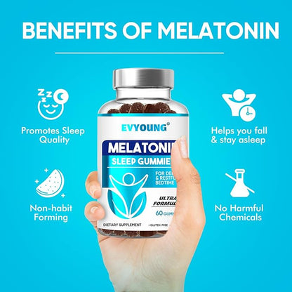 Melatonin Gummies,Sleep Support for Adults,1000 mcg Melatonin 120 Gummies up to a 60 Day Supply,Supplement for Sleeping
