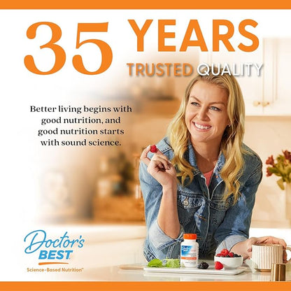 Doctor's Best High Absorption COQ10, Heart & Energy Support, USP Verified, Naturally Fermented CoQ10, Non-GMO Gluten Free, Soy Free, 60 Veggie Softgels