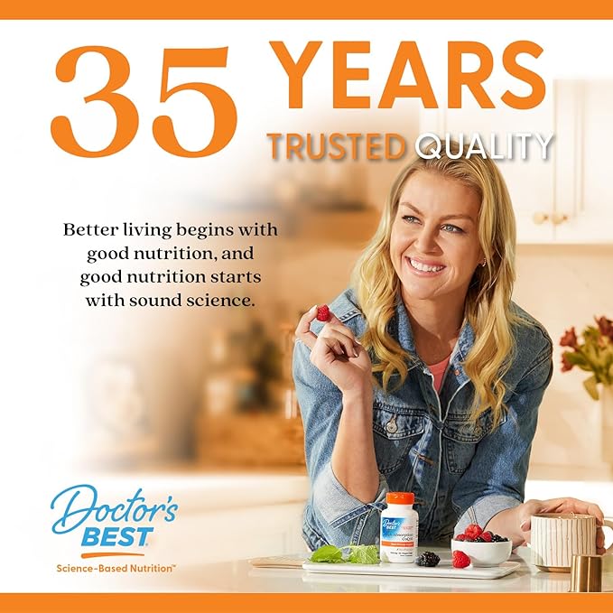 Doctors Best High Absorption CoQ10, Heart & Energy Support, USP Verified, Naturally Fermented CoQ10, Non-GMO, Gluten Free, Soy Free, Vegan 60 Veggie Caps