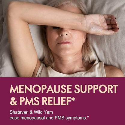 Black Cohosh Root for Women Menopause Support Drops for Hot Flashes & Night Sweats, 9-in- 1 Herbal Extract Supplement Tincture, Blend with Red Clover Shatavari Support PMS Relief. 2oz