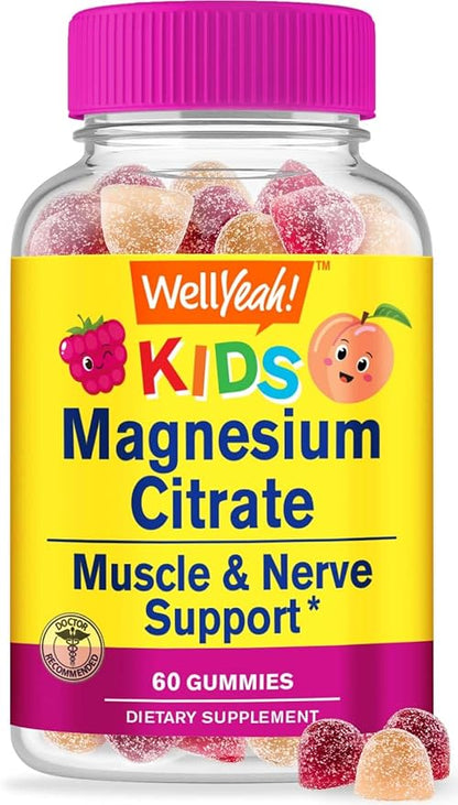 Biotin Kids + Magnesium Citrate Kids, Gummies Bundle - Great Tasting, Vitamin Supplement, Gluten Free, GMO Free, Chewable Gummy