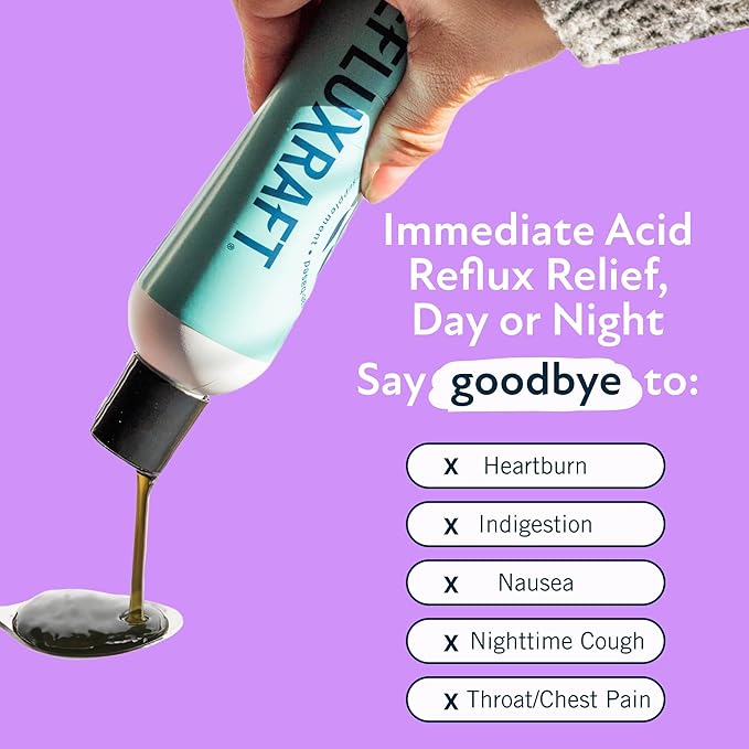 Acid Reflux Therapy with Organic Alginate, Rapid & Long Lasting Gerd, LPR & Digestion Symptom Support, Zero Sugar, Gluten Free, Low Sodium, Berry Burst, 47 Gel Servings, 8 OZ Bottle, 2 Pack