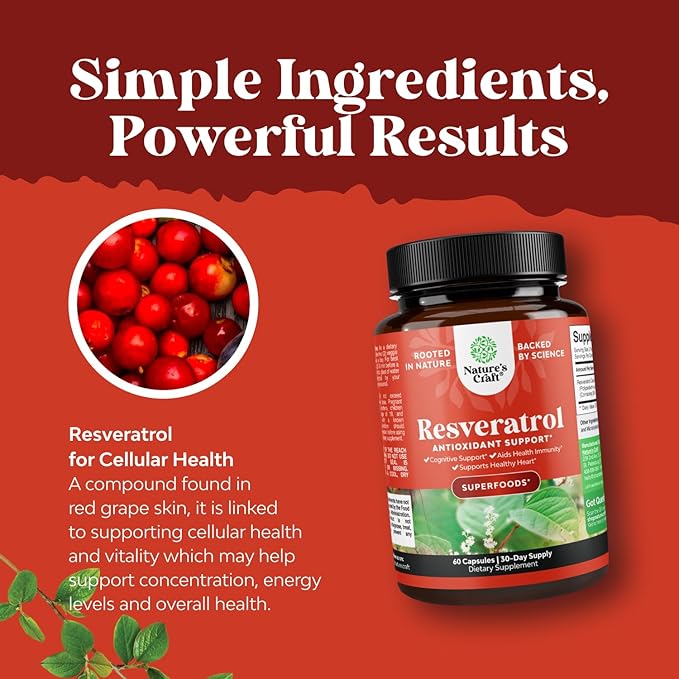 Youthful Trans Resveratrol Supplement - Resveratrol Capsules with AMPK Activator for Cellular Health & Vitality - AMPK Metabolic Activator for Metabolism Boost & Cellular Efficiency - 60 Count