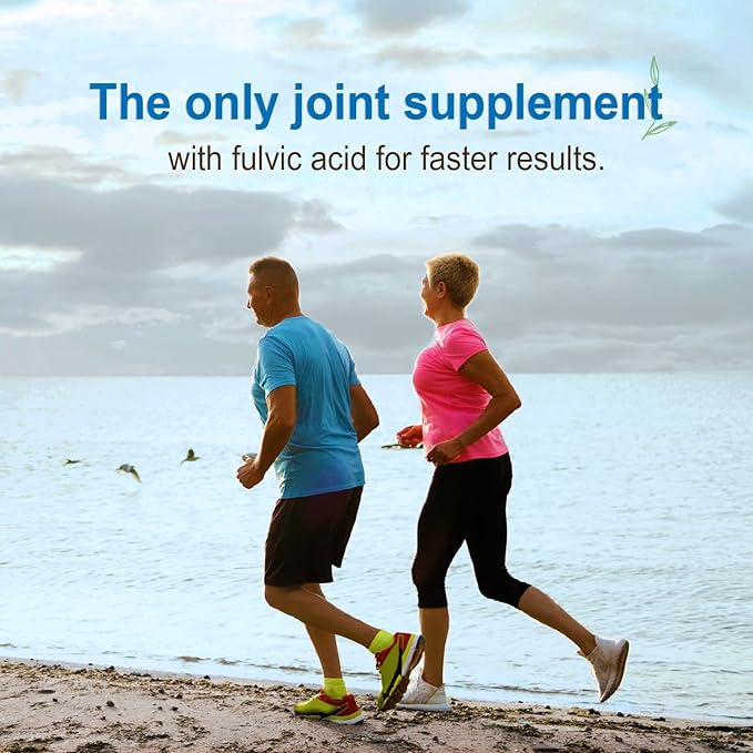 Vital Earth Liquid Joint Support Supplement 2-Pack – Glucosamine, Chondroitin, MSM Plus Hyaluronic Acid, Boswellia & Fulvic Acid (70+ Trace Minerals), 32 Oz Ea